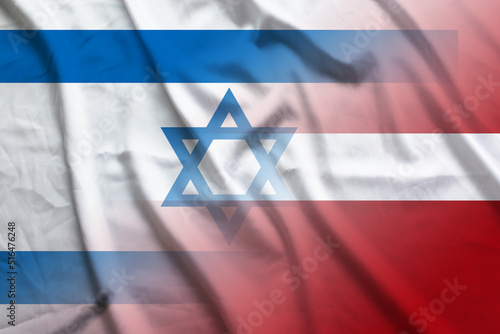 Israel and Latvia national flag international contract LVA ISR
