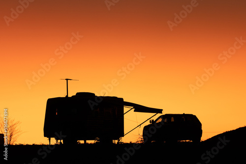 Foto Caravans at Sunset, Long Waterhole free camping