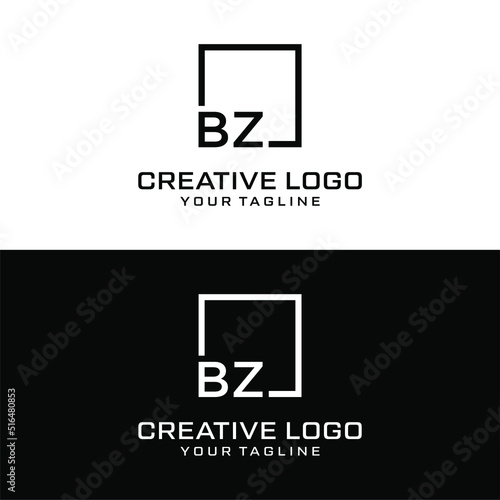 Creative letter bz logo design vektor