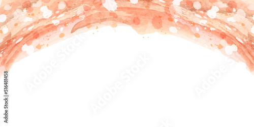 秋　水彩　和紙　背景