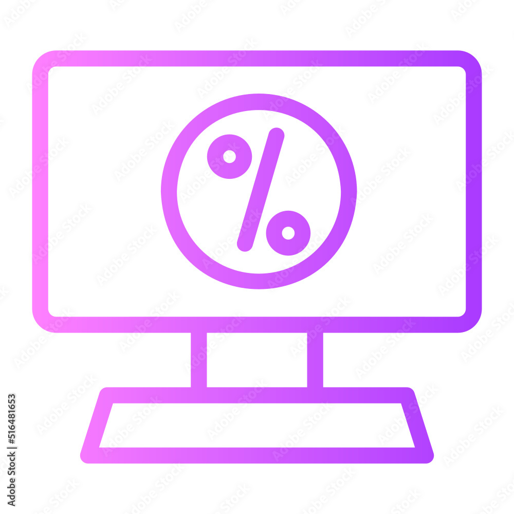 Online Shopping gradient icon Online Shopping gradient icon