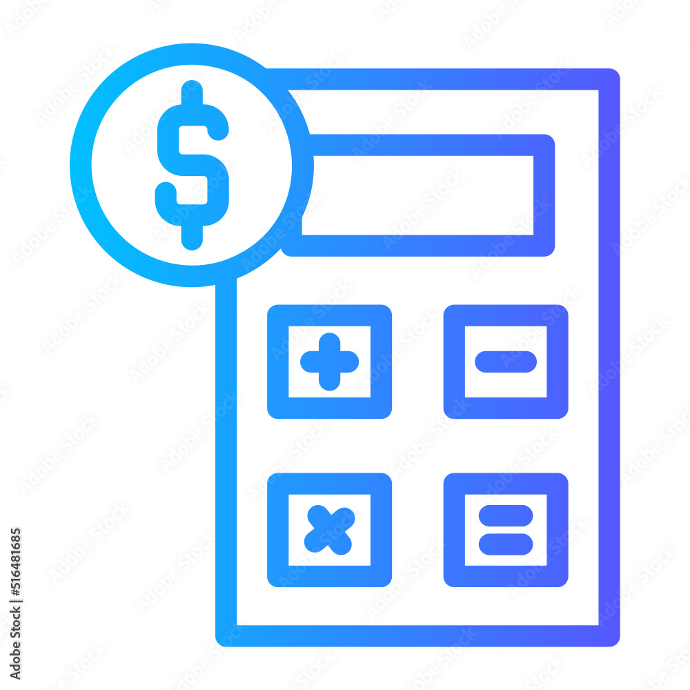 Accounting gradient icon Accounting gradient icon