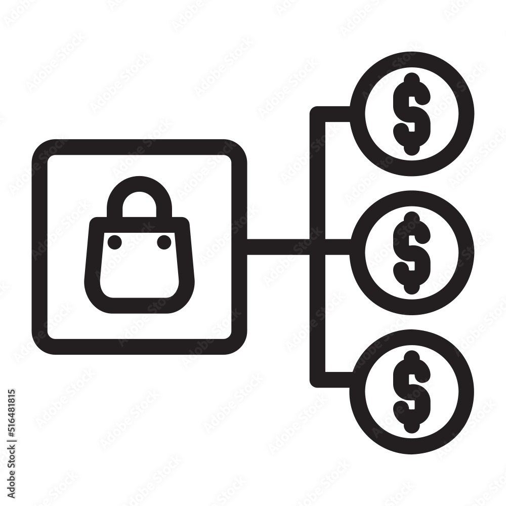 planning marketing line icon planning marketing line icon