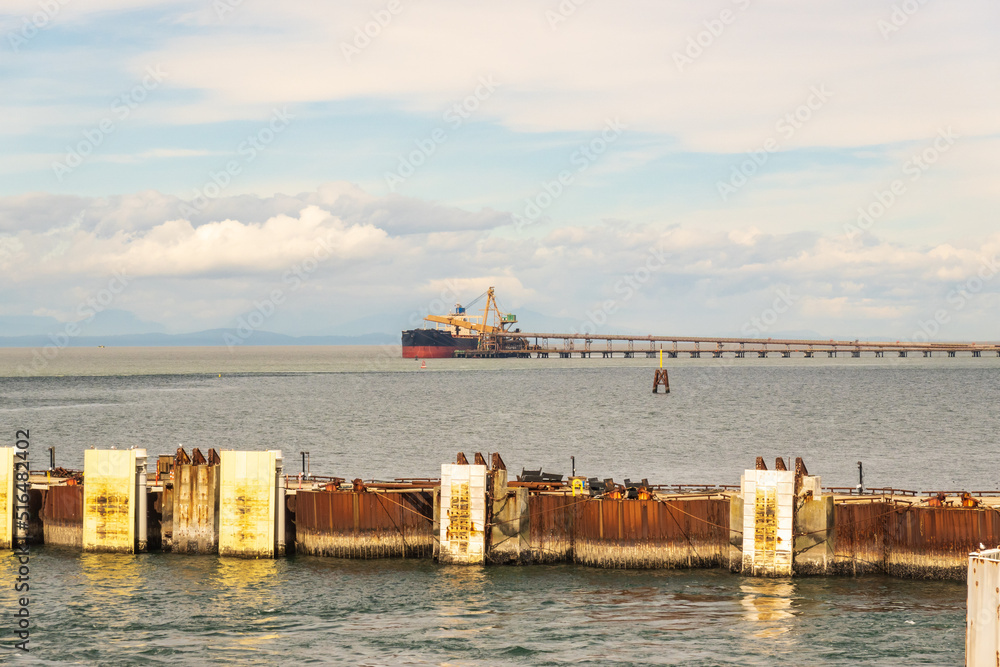 A deep water port outside Vancouver, Canada. A deep water port outside Vancouver, Canada.