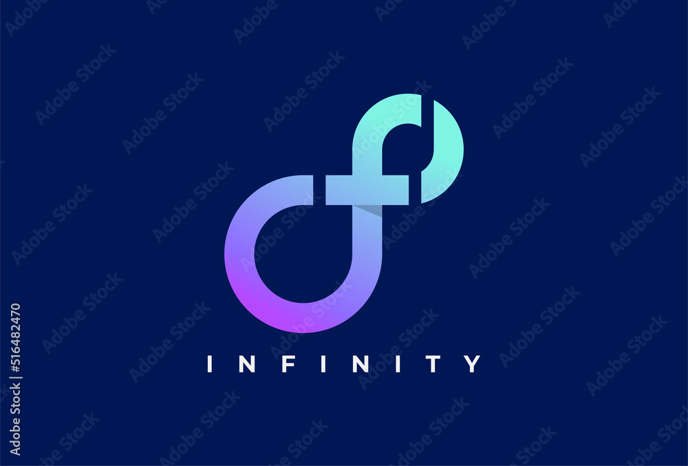 Infinity Logo, Letter F with Infinity combination, suitable for technology, brand and company logo design. vector illustration Infinity Logo, Letter F with Infinity combination, suitable for technology, brand and company logo design. vector illustration