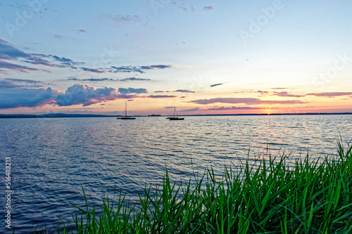 Sonnenuntergang am Steinhuder Meer.Aufenthalt am Steinhuder Meer  photo