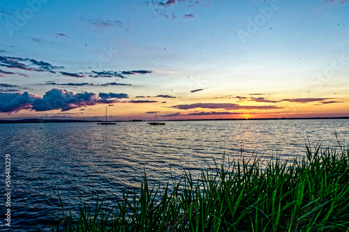 Sonnenuntergang am Steinhuder Meer.Aufenthalt am Steinhuder Meer  photo