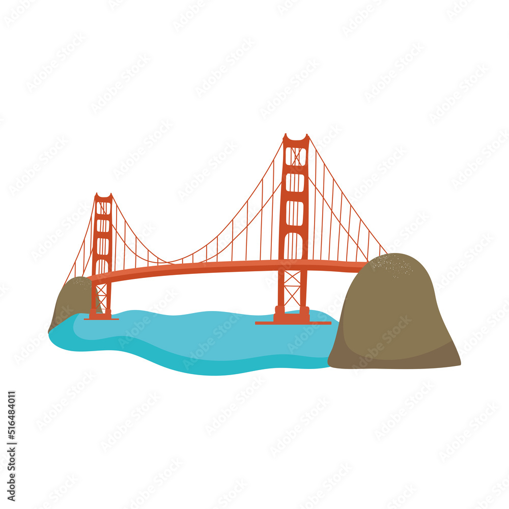 Obraz premium golden gate design