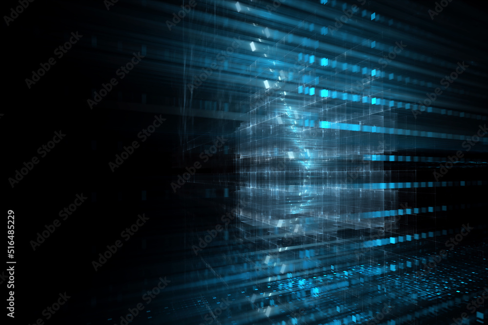 Abstract background with data visualization. technology digital hi tech concept. 3d rendering Abstract background with data visualization. technology digital hi tech concept. 3d rendering