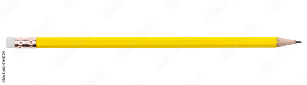 Yellow pencil isolate on white backgroung with clipping path. Yellow pencil isolate on white backgroung with clipping path.