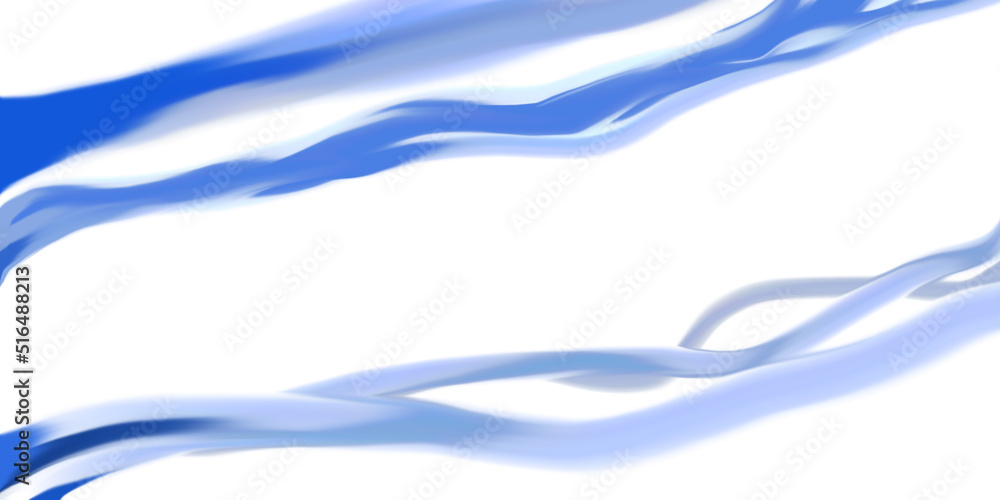 Naklejka premium 白バックにブルーの波の形の背景