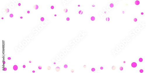 白背景にピンクの丸形の背景素材