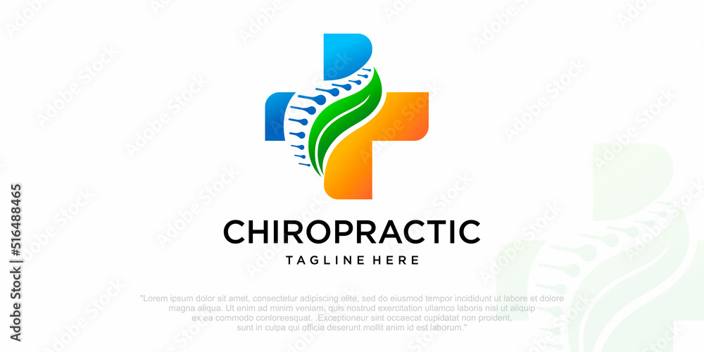 Creative Chiropractic Concept Logo Design Template Creative Chiropractic Concept Logo Design Template