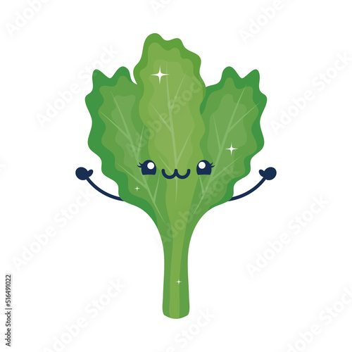 kawaii lettuce leaf