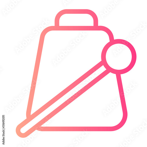 cowbell gradient icon photo