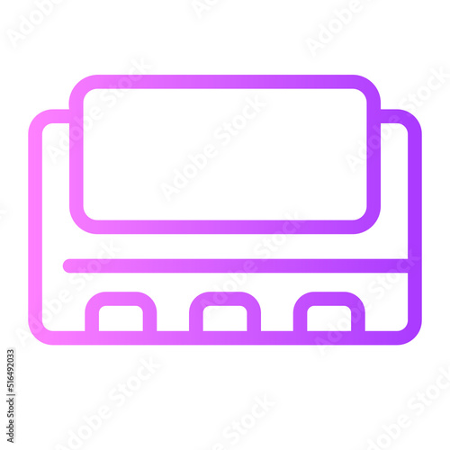 harmonica gradient icon