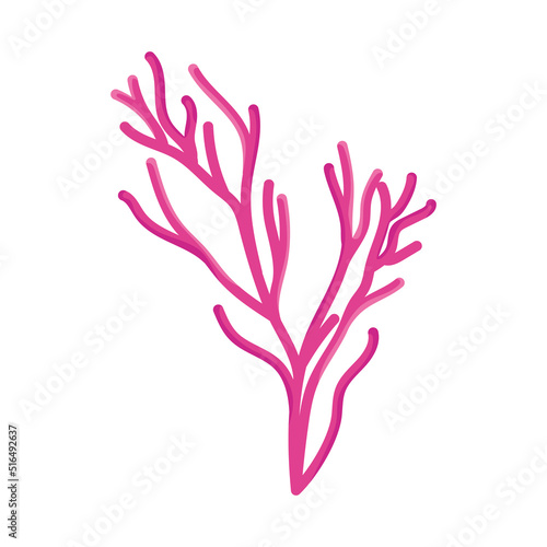 pink branch coral design