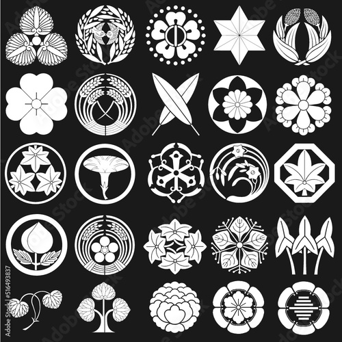 Historic Japanese Symbols Vectors / Ai Illustrator 