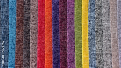 Colorful background, A stack of colorful fabric.