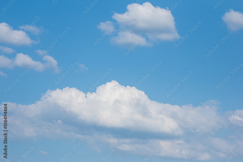 white cloud on blue sky