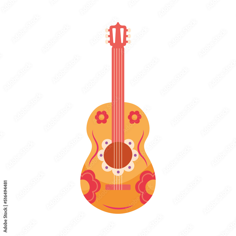 Fototapeta premium Colorful guitar icon