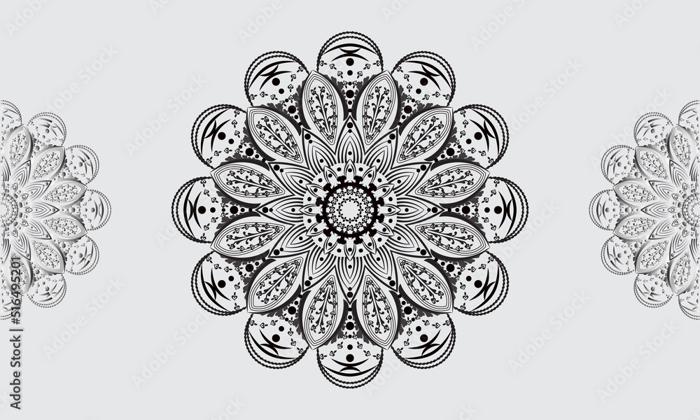 Vector Mandala pattern design Vector Mandala pattern design