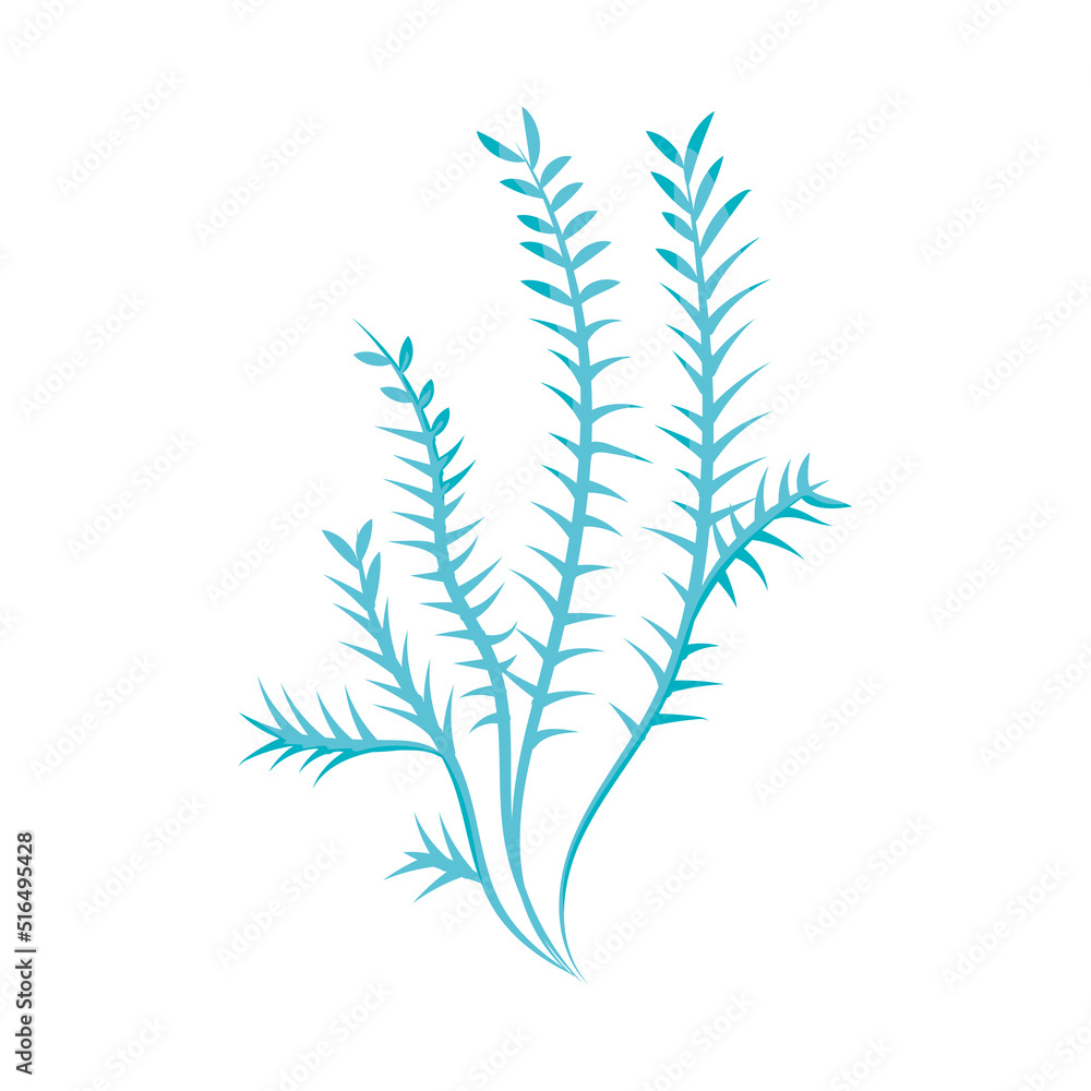 blue seaweed icon