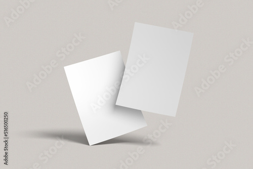 Blank flyer mockup