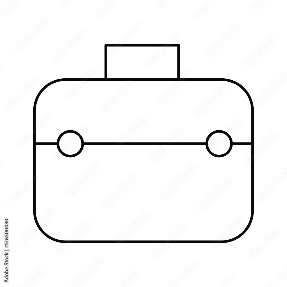bag icon vector outline. template illustration bag icon vector outline. template illustration