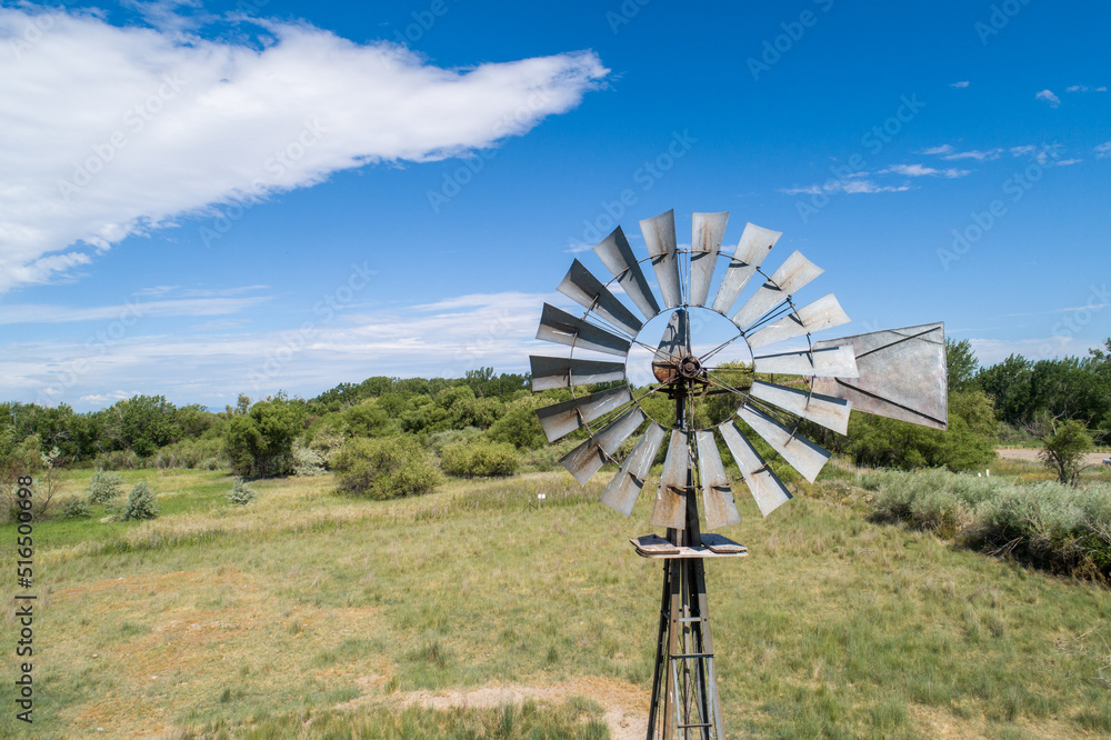 wind pump on an old farm wind pump on an old farm
