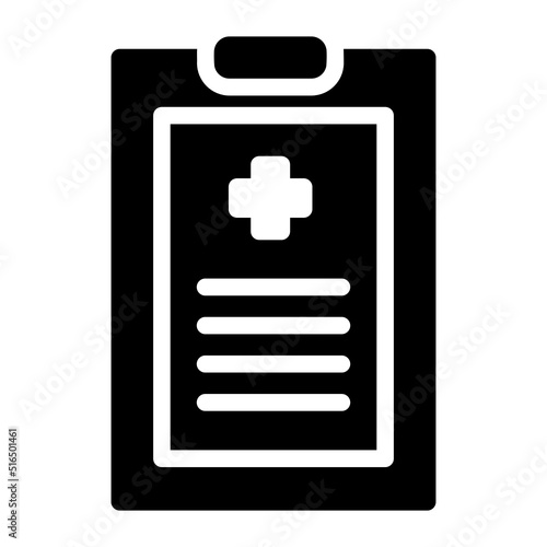 medical history glyph icon
