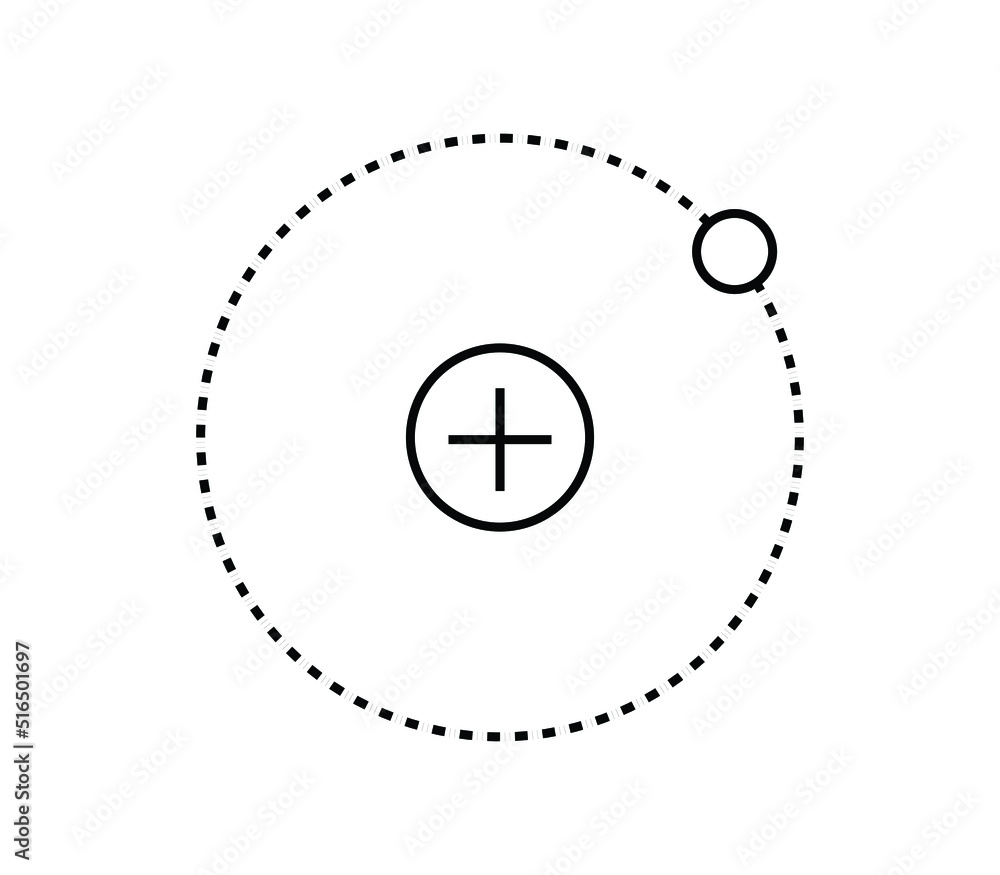 science atom. vector outline. with white background science atom. vector outline. with white background