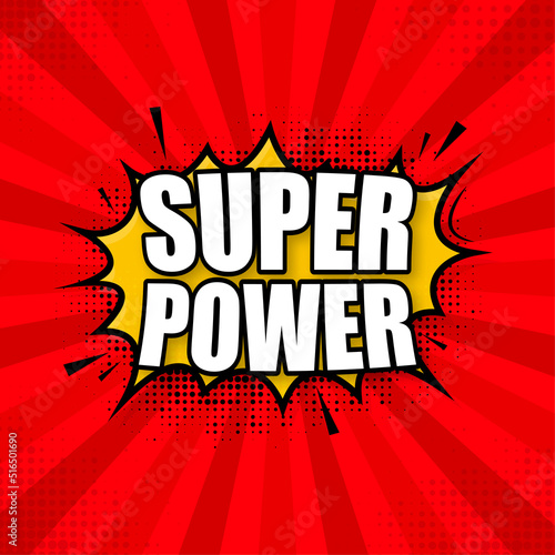 Superpower logo template. Frame with divergent rays. Super power shield.