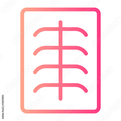 x rays gradient icon