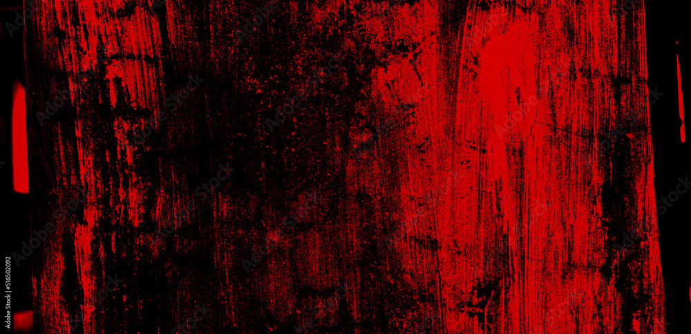 Dark grunge red abstract concrete wall background. Mystical and mystery design.