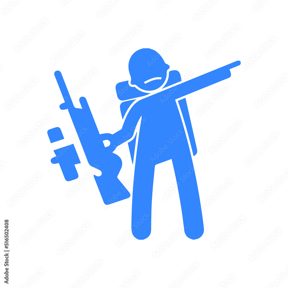 Army military or soldier icon Army military or soldier icon