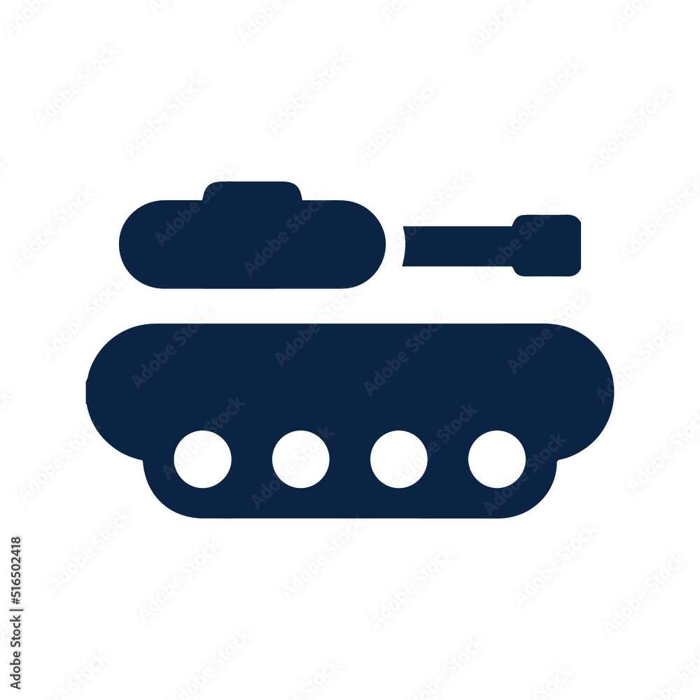 Army tank or weapon icon Army tank or weapon icon