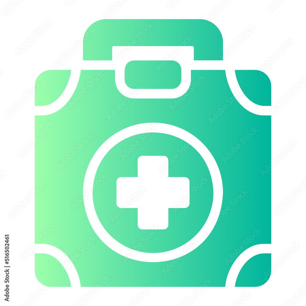 Obraz premium first and kit gradient icon