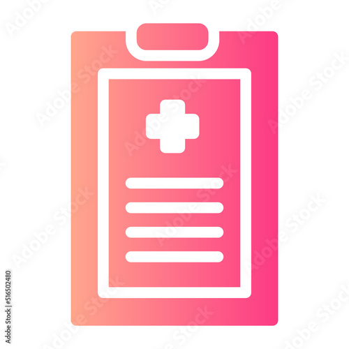 medical history gradient icon
