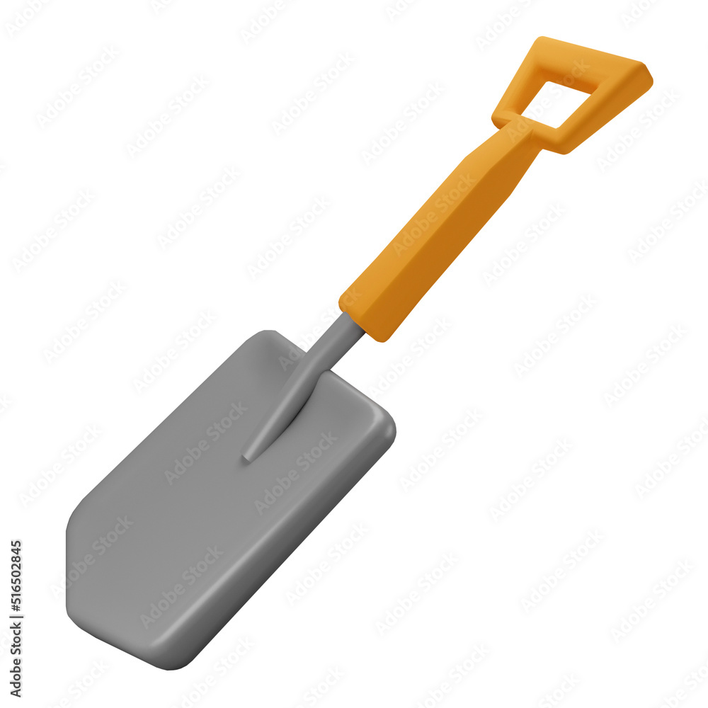 3d illustration Shovel 3d illustration Shovel