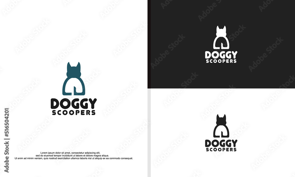 logo illustration vector graphic of dog stool. fit for pet cleaning company. logo illustration vector graphic of dog stool. fit for pet cleaning company.