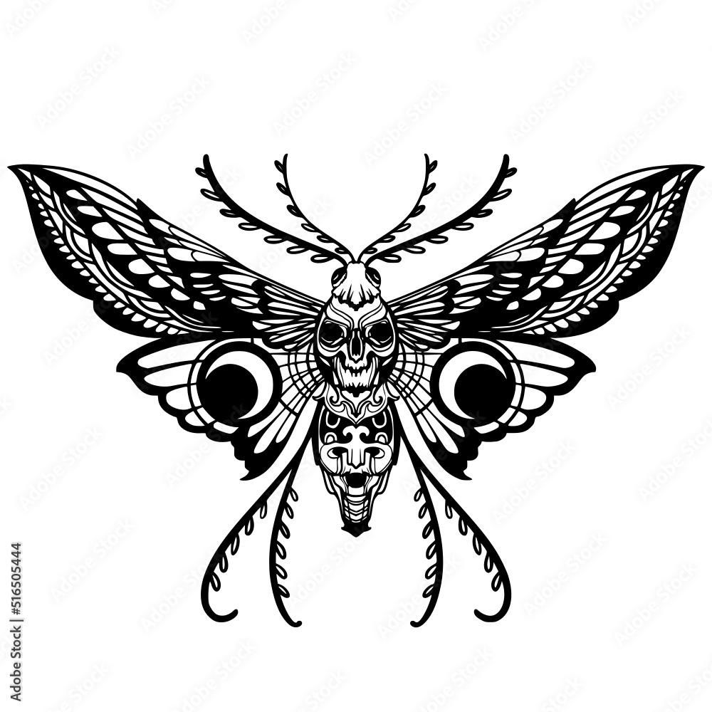 Death Moth Zentangle Death Moth Zentangle