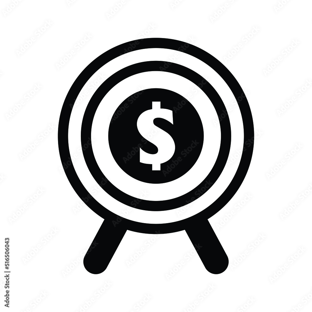 Business target icon vector graphic illustration Business target icon vector graphic illustration