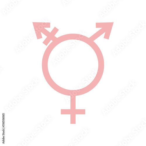 Transgender flat icons. Pictogram vector illustration symbol