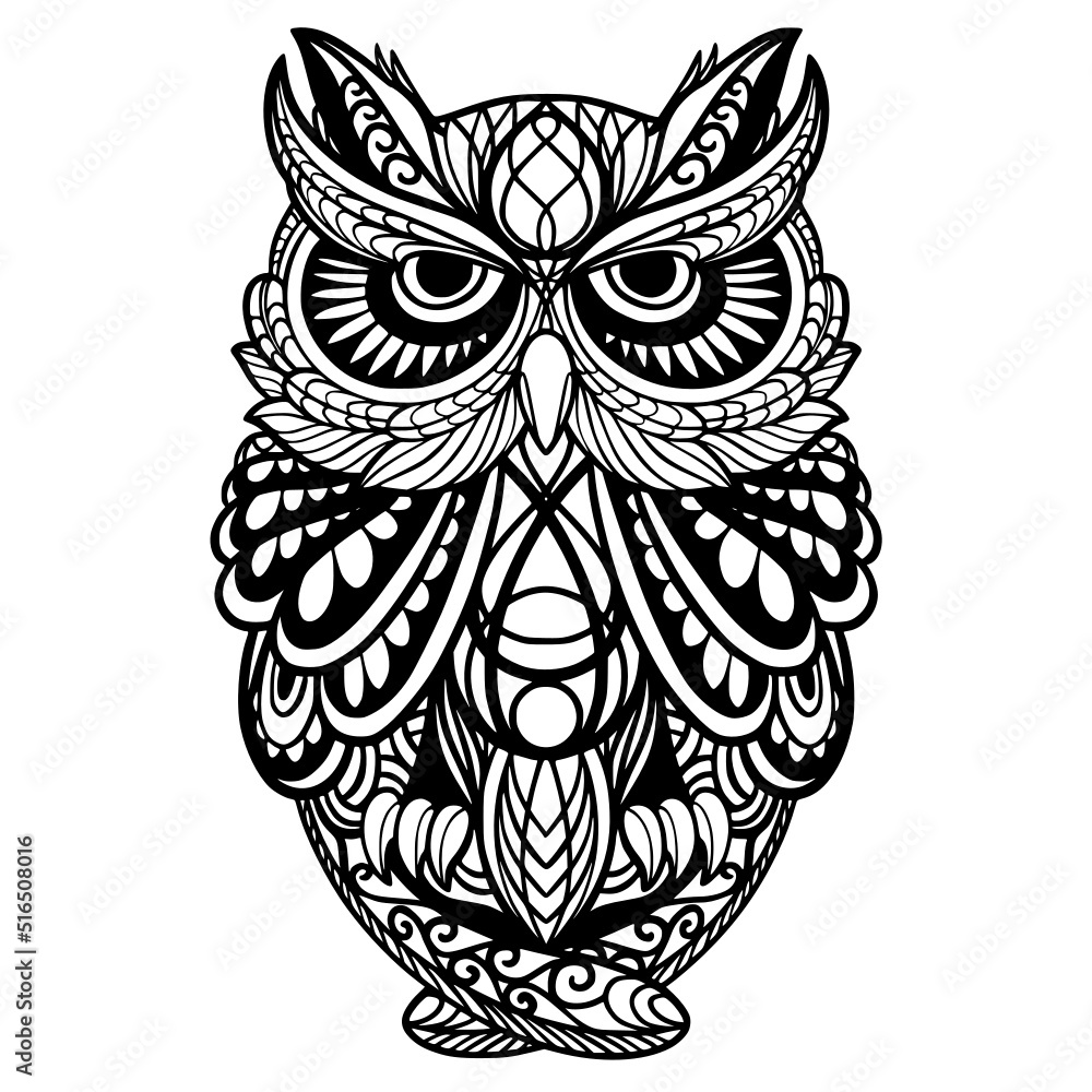 2231 Owl Mandala Tattoo Images Stock Photos  Vectors  Shutterstock