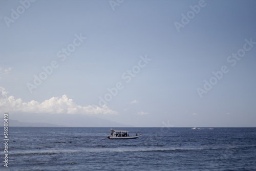 boat on the sea © PutuDiah