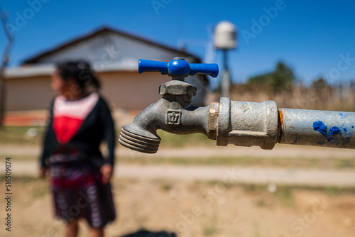 grifo de agua potable, proyecto financiado con microcredito, Yacón, San Sebastián Lemoa, municipio de Chichicastenango , Quiché, Guatemala, America Central