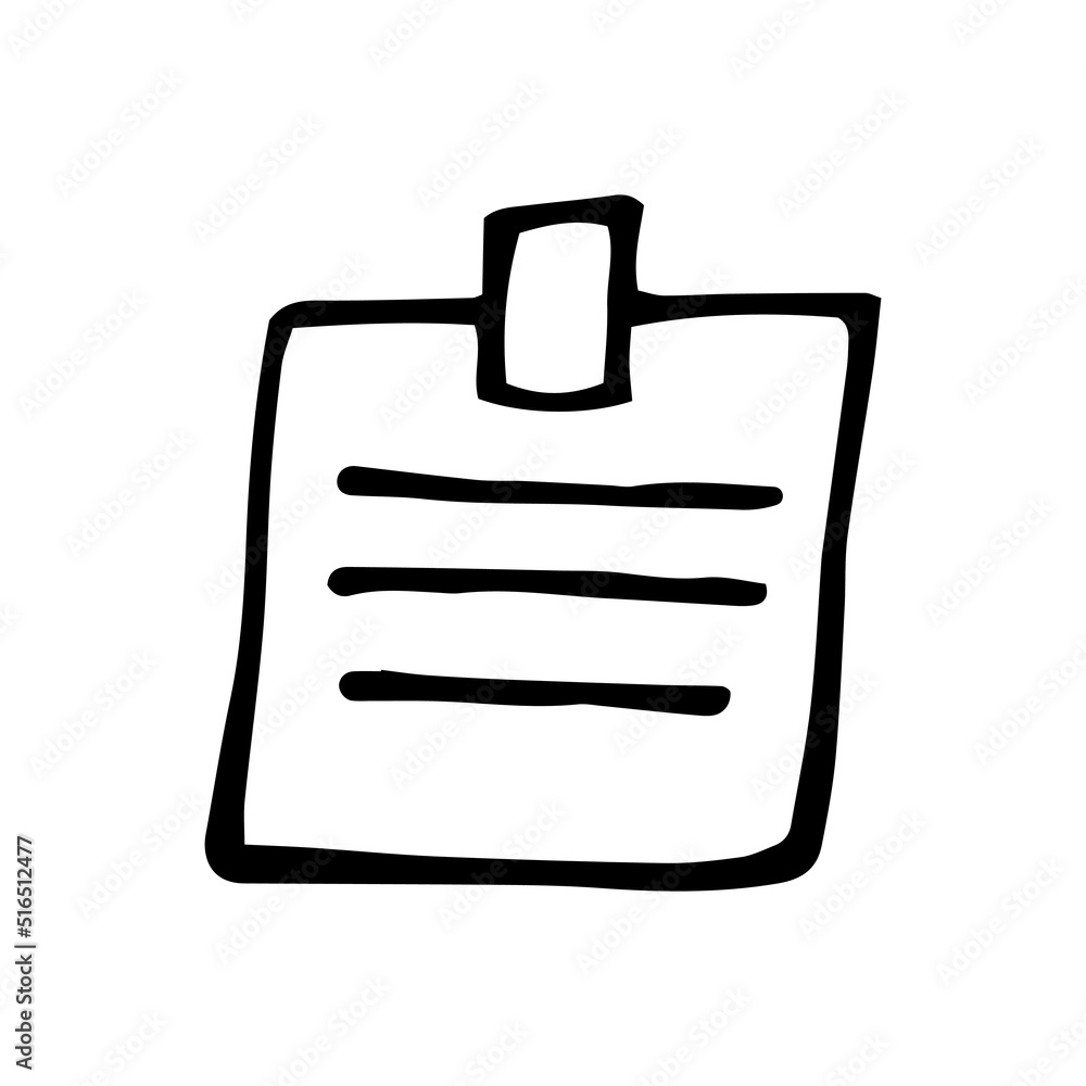 Single element of notebook in doodle. Hand drawn vector illustration for cards, posters, stickers and professional design. Single element of notebook in doodle. Hand drawn vector illustration for cards, posters, stickers and professional design.