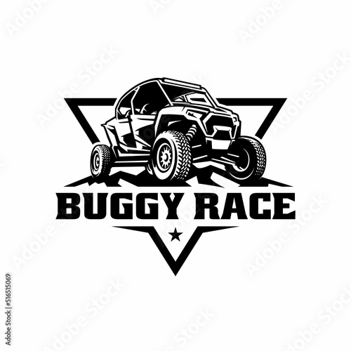 UTV buggy vehicle illustration logo vector