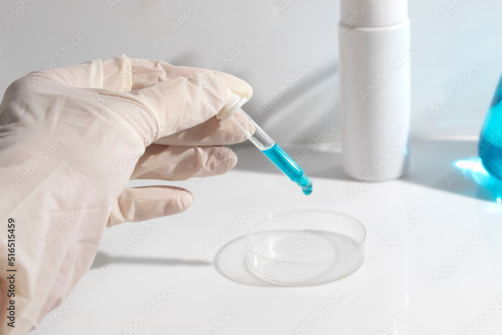 scientist with hand and mockup tube bottle for skin care cosmetic , product branding, cream lotion treatment, laboratory room testing experimental scientist with hand and mockup tube bottle for skin care cosmetic , product branding, cream lotion treatment, laboratory room testing experimental